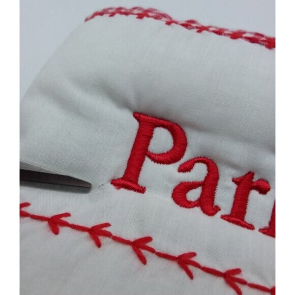 Pottery Barn Kids Parker Stocking Santa in Airplane Holiday Christmas Quilted - Picture 10 of 11